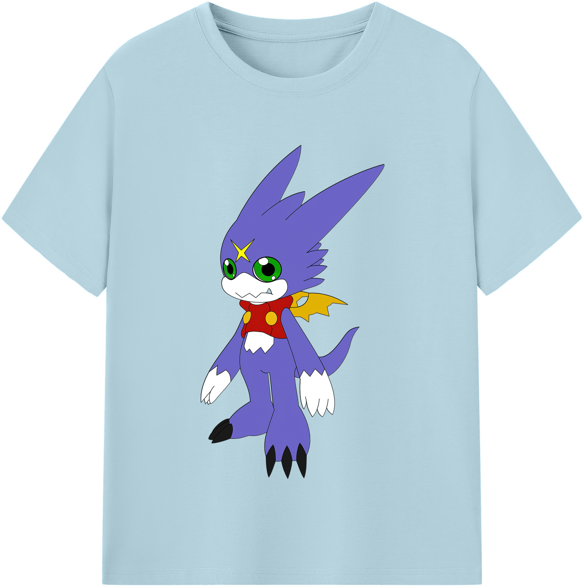 （画像用） Digimon デジタルモンスター/デジモン 綿100％半袖Tシャツ（フロントプリント）
